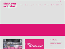 Tablet Screenshot of esska-congress.org